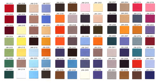 Twill Sample Colors PDF